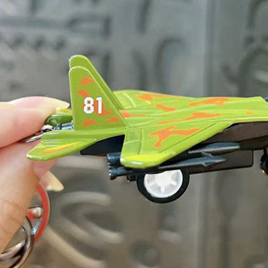 Брелок-подвеска 'Боевой самолет' Маленький портативный дизайн Мультяшная форма Форма самолета Брелок для ключей Ключи Стресс