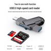 High-Speed Multi-Function USB 3.0 OTG Card Reader for SD/TF Cards (Camera, Computer, Mobile Phone)