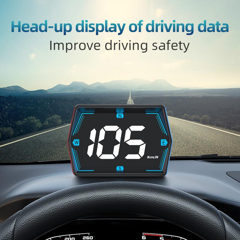 Новый G20 HUD Проекционный дисплей Спидометр Компас GPS Автомобильный проектор Предупреждение о превышении скорости М/ч км/ч Для всех автомобилей HD Дисплей