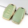 Модный чехол-держатель для ключей из ТПУ с золотой кромкой для Geely Coolray Atlas Boyue NL3 Emgrand X7 EX7 SUV GT GC9 Borui
