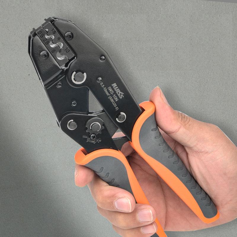 1 шт. Щипцы для обжима клемм аккумуляторного кабеля, медные стыковые соединители и соединители проводов, инструменты для обжима проводов