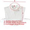Stand Fake Collar Blouse Cotton Detachable Shirt Collar False Collar Woman Lapel Blouse Top Tie for Women Decor