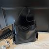 Bag Women's New Soft Waxy Bucket Bag Tote Bag Shoulder Messenger Bag Commuter Underarm Bag Large Capacity Trendy Bag