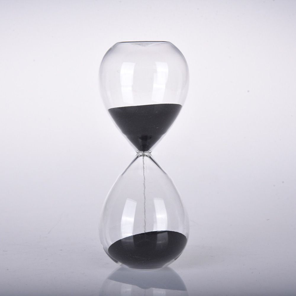 15/30 Minutes Glass Time Hourglass Timer Transparent Crafts Decoration Nordic Glass Droplet Gift