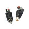 Connector Adapters Replacement 1 Pair Plastic+Metal Coaxial Signal Cable