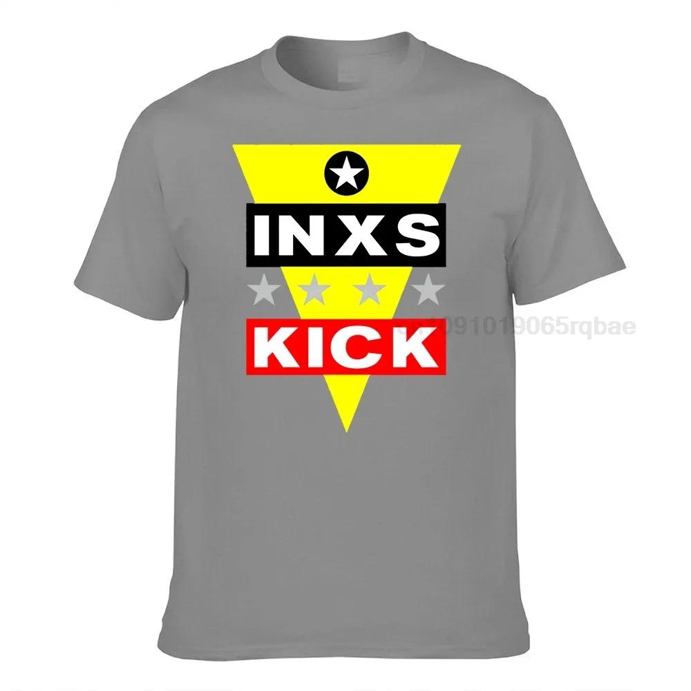 Inxs Band Kick Tshirt Cotton Casual Unisex T Shirt Unisexs Tee Shirts Tops