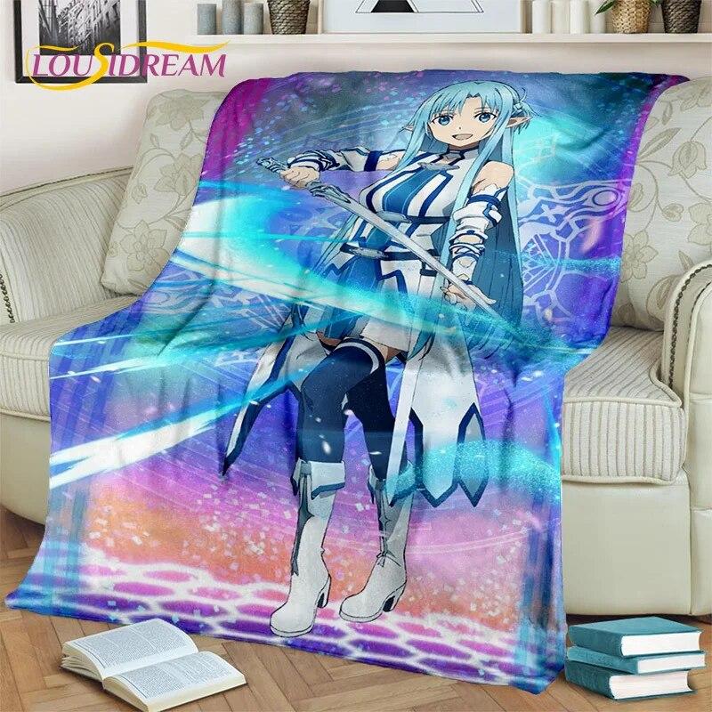 SAO роман мультфильм Sword Art Online одеяло, мягкое одеяло для дома, спальни, кровати, дивана, пикника, путешествия, офиса, одеяло, детское одеяло