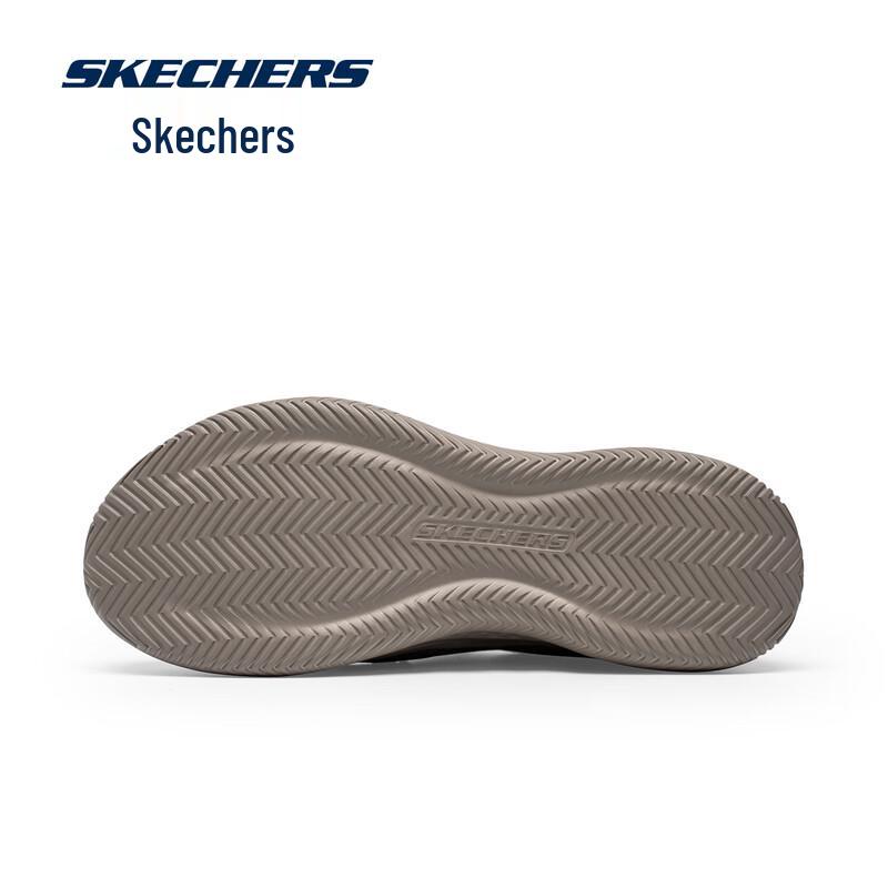 Skechers Мужская дышащая повседневная обувь без шнурков