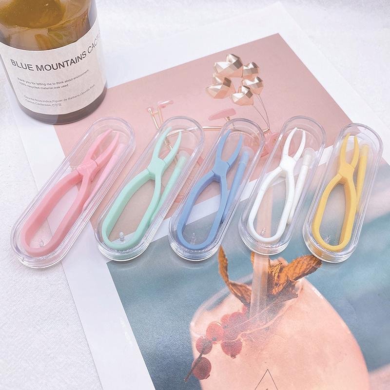Мини-портативный зажим для контактных линз, пинцет, комбинированный ящик для хранения, пластиковые зажимы для снятия очков, аксессуары