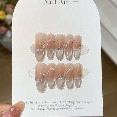 Ранняя весна Нежный Чистый Желание Градиент Водный Свет Кошачий Глаз Матовый Жемчужный Сверкающий Носимый Броня