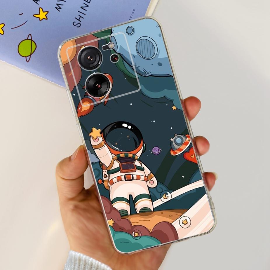 Чехол для Xiaomi 13T Pro Роскошная окрашенная задняя крышка Прозрачный силиконовый чехол для телефона Для Xiaomi Mi 13T Pro 13TPro Мягкие чехлы Сумки 6.67''
