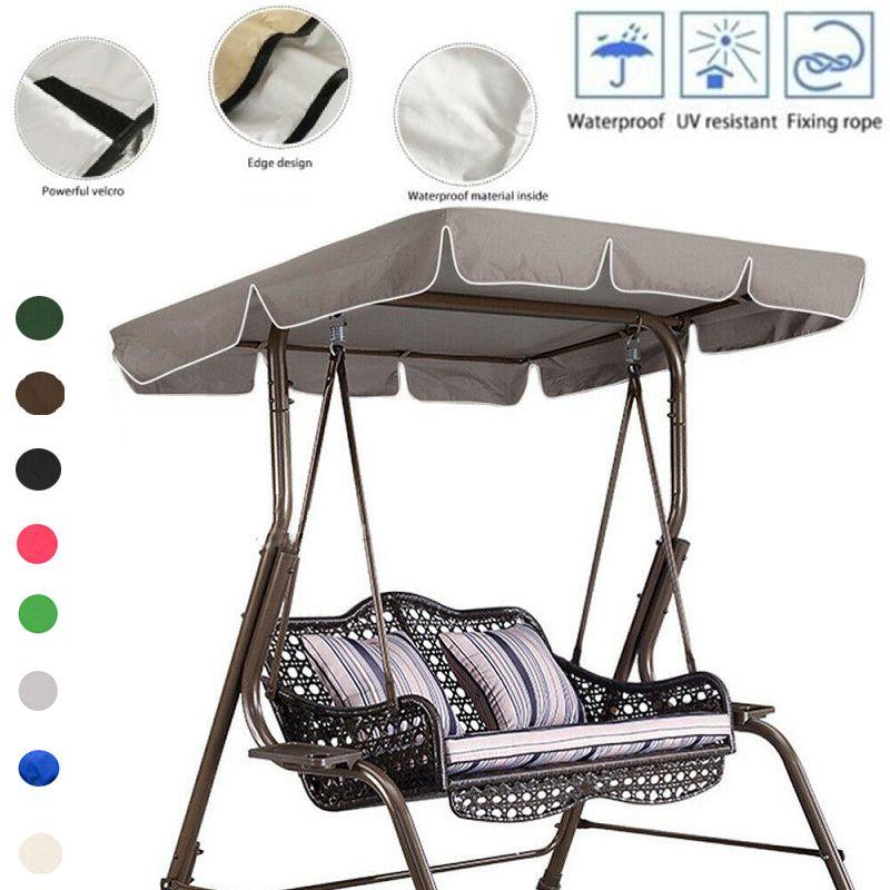 Anti-uv Swing Seat Canopy Cover With Bandages For Outdoor Use