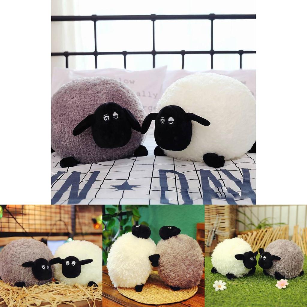 Adorable Shaun The Sheep Plush Toy Couple Pillow Soft Stuffed Animal Doll Gift