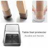 4Pcs Chair Leg Cover Anti-Slip Scratch-resistant Design Silicone Table Leg Floor Protectors for Furniture