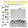 For Yamaha Motorcycle M6 M5 Complete Fairing Bolts Kit Screws Nut Set Silver EOA