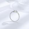 Кольцо Love Ring Twisted Arm из стерлингового серебра 925 пробы для женщин, 18-каратное золото, 50-точечное бриллиантовое кольцо в форме сердца, подарок на признание для девушки, кольцо в форме персикового сердца