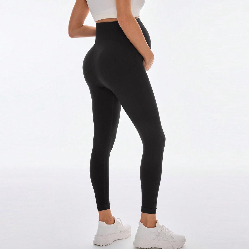 Беременные женщины в спортивных и повседневных леггинсах с облегающей посадкой и бесшовных штанах для йоги