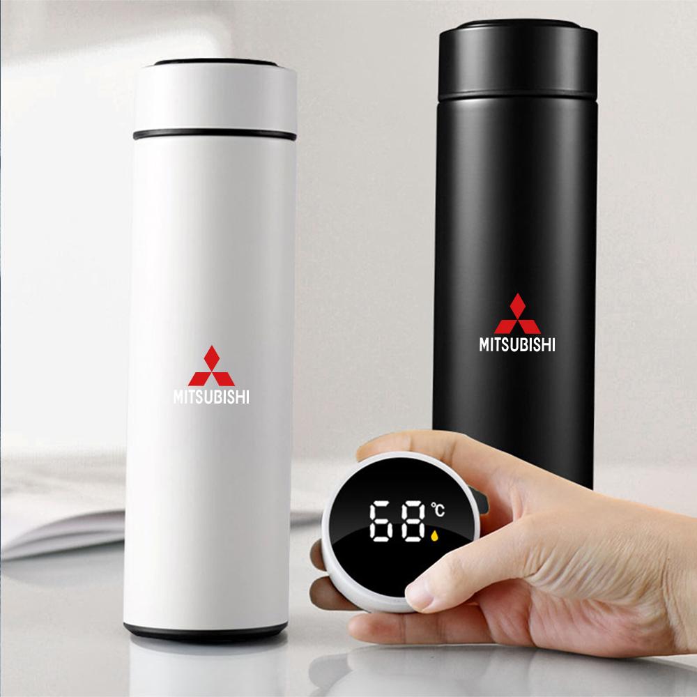 uldf10 Car Smart Thermos With Temperature Display Stainless Steel car accessories For Mitsubishi L200 EVO ASX Colt Eclipse Pajero