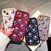 Soft Silicone Square Ladder Printing Pattern Phone Casing Full Cover Camera Shockproof Protection Rubber Case for Samsung
