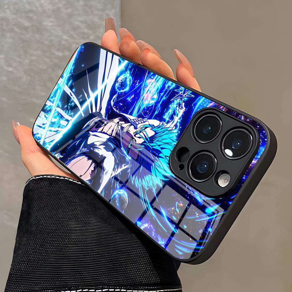 Bleach Grimmjow Anime Phone Case For IPhone 17 Pro Max 16 15 14 Pro Max 13 11 X Xs Xr 8 7Plus Glass Cover
