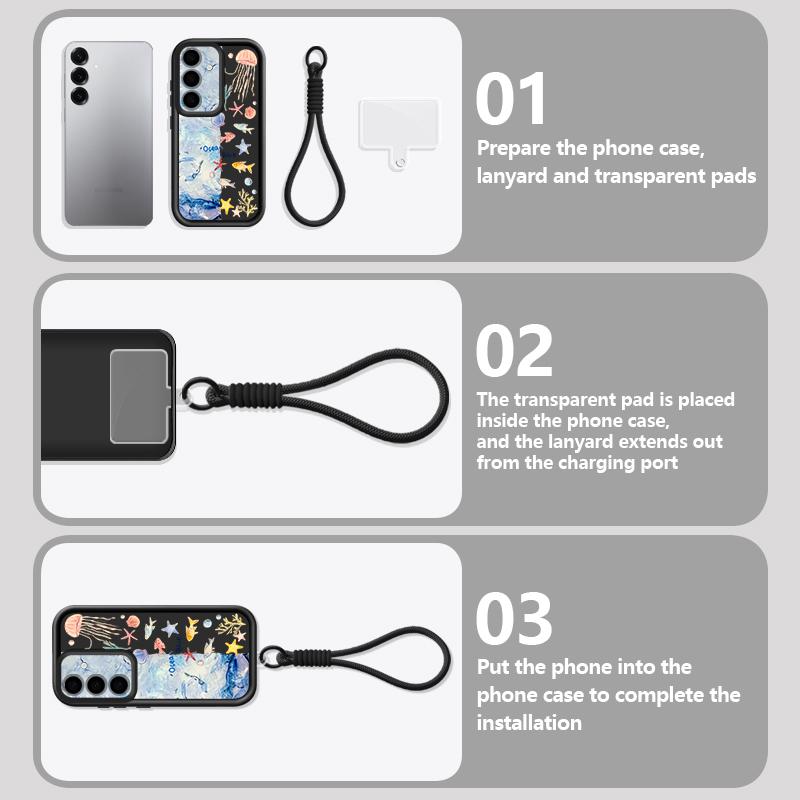 Чехол-ремешок на запястье для Samsung Galaxy S26 S24 S25 Ultra S23 S25 FE A57 A17 A37 A56 A16 A55 A54 A15 A25 Чехол для телефона Акула-кит