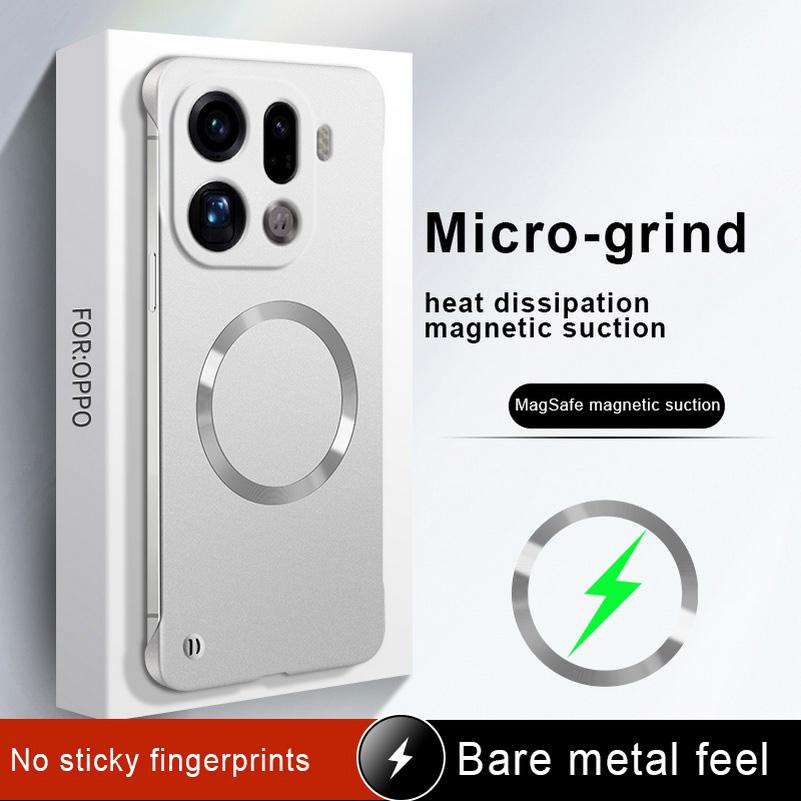 Тонкая рамка Магнитный чехол Magsafe для телефона OPPO Find X9 Pro x9 X8 Ultra X8s +X8 Pro X7 Reno 14 Pro 13 12 Защитная крышка для камеры