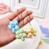 Five-Petal Flower Candy Color Keychain Pendant - DIY Handmade Jewelry Gift for Girlfriends