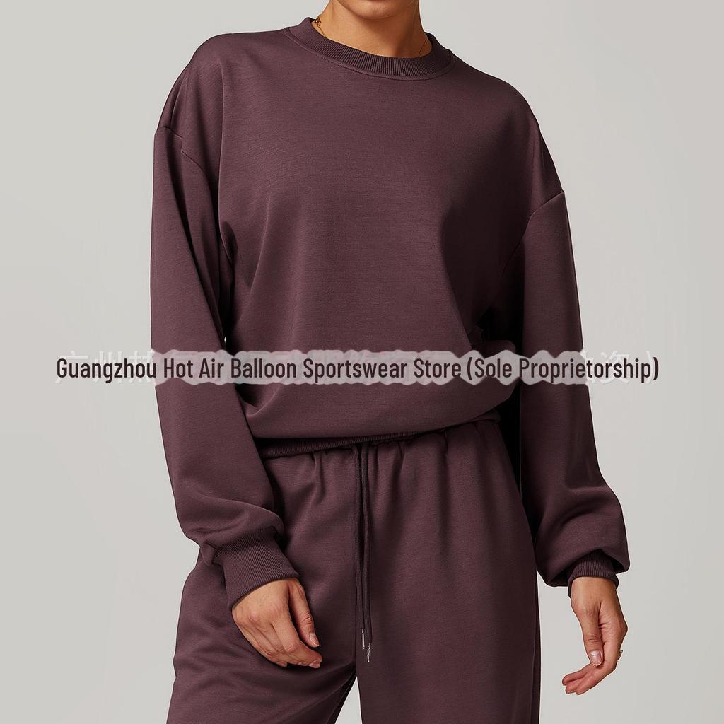 Alo Yoga Женская повседневная толстовка с круглым вырезом и длинным рукавом