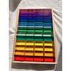 New Design Montessori Toys See Through Rainbow Lucite Stacking Blocks Acrylic HighTransparent for Kids Open Play