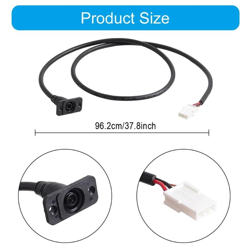 Strong Power Cord Strong ABS Power Cord Electric Scooters Replacement Charging Cable Easy to Carry Cord for ZT3