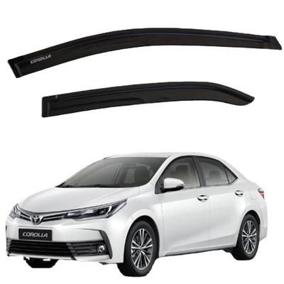 Акриловый дефлектор бокового окна (ветровик) для Toyota Corolla 2014-2018