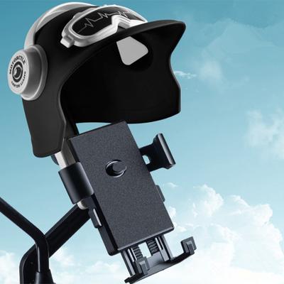 Маленький держатель для мобильного телефона на шлем для мотоцикла, электрический велосипед, водонепроницаемый солнцезащитный козырек, держатель для мобильного телефона навигатора