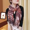 Trendy Gradient Cotton-Linen-Silk Scarf/Shawl for Women - Sun Protection & Dual-Use for All Seasons