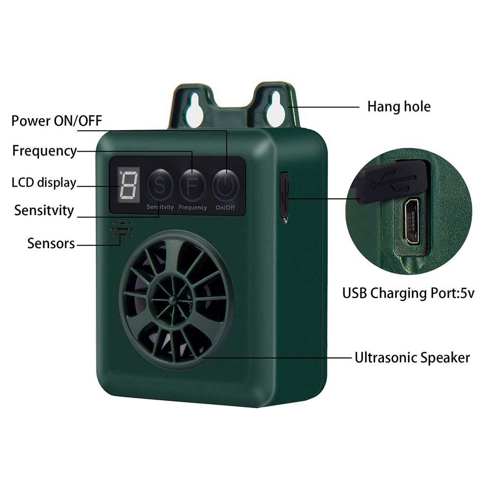 Модернизированное устройство против лая Мини-устройство контроля лая с 4 эффективными регулируемыми чувствительностью и