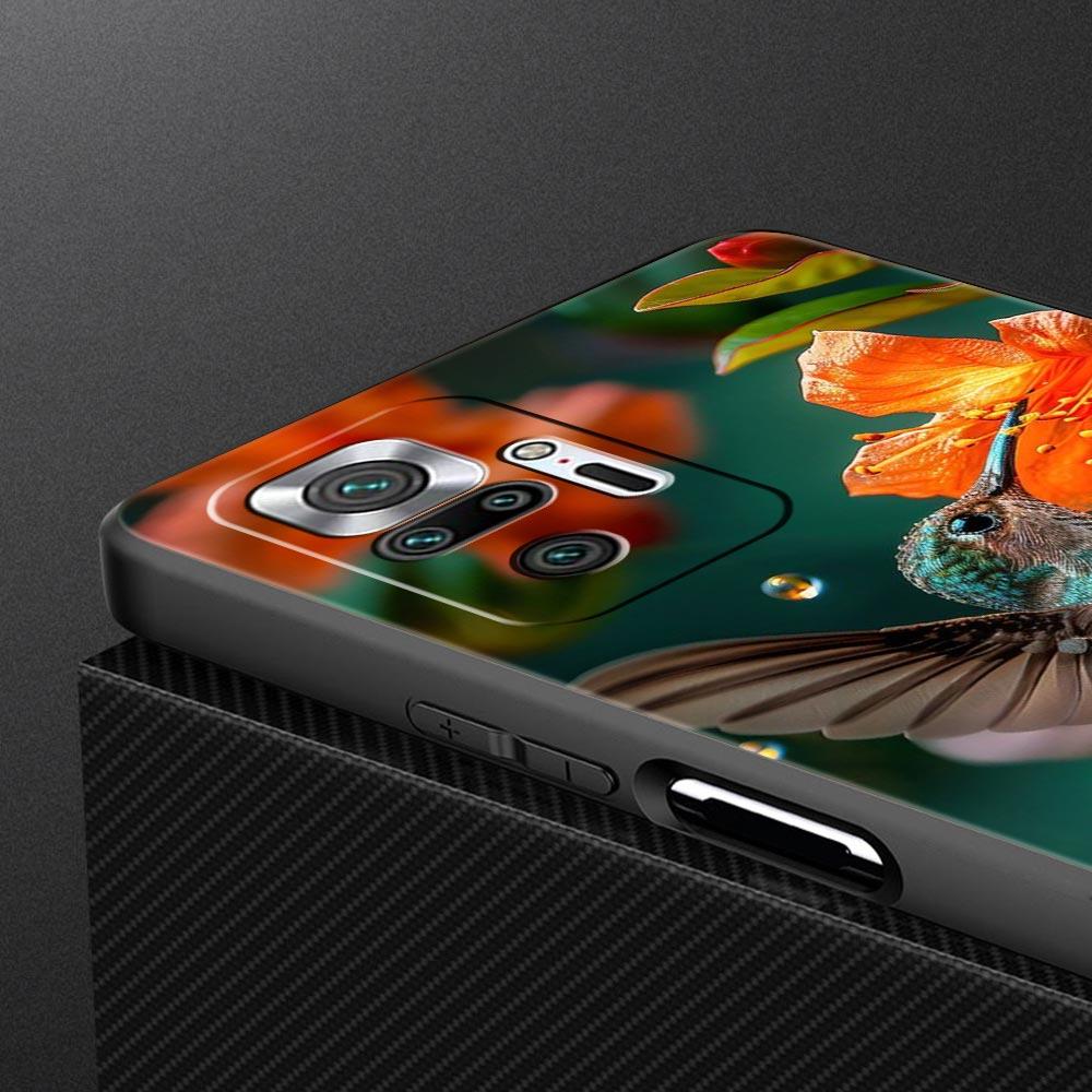 Hummingbird Phone Case For Xiaomi Redmi Note 14 13 5G 10 11 12 Pro Plus 4G 14C 13C 12C 10C Black Cover