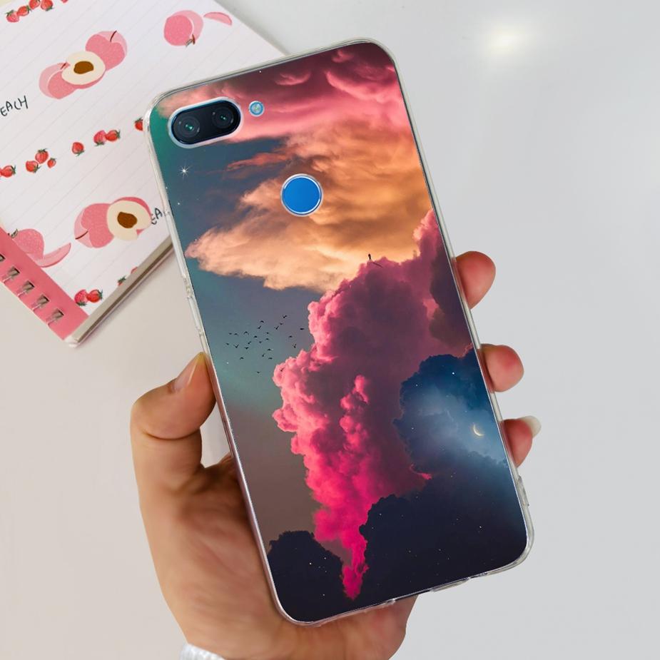 Чехол для Xiaomi Mi 8 Lite Милый Расписной Чехол Прозрачный Силиконовый Чехол для Телефона Для Xiaomi Mi 8 Lite 8Lite Задняя Крышка 6.26'' Fundas Coque