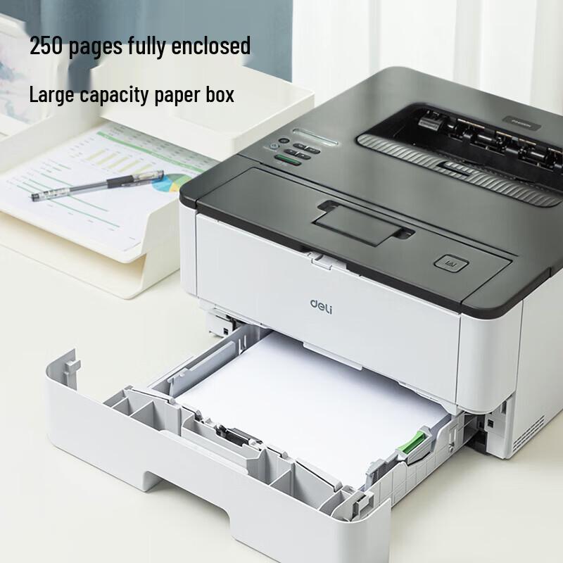 Deli P3400DN Black and White Laser Printer CN plug (adapter included)