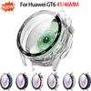 Чехол+Закаленное Стекло Для Huawei Watch GT 6 41/46мм ПК Крышка С Шкалой Жесткий Бампер Оболочка Для Huawei Band GT6 46/41мм Защитник