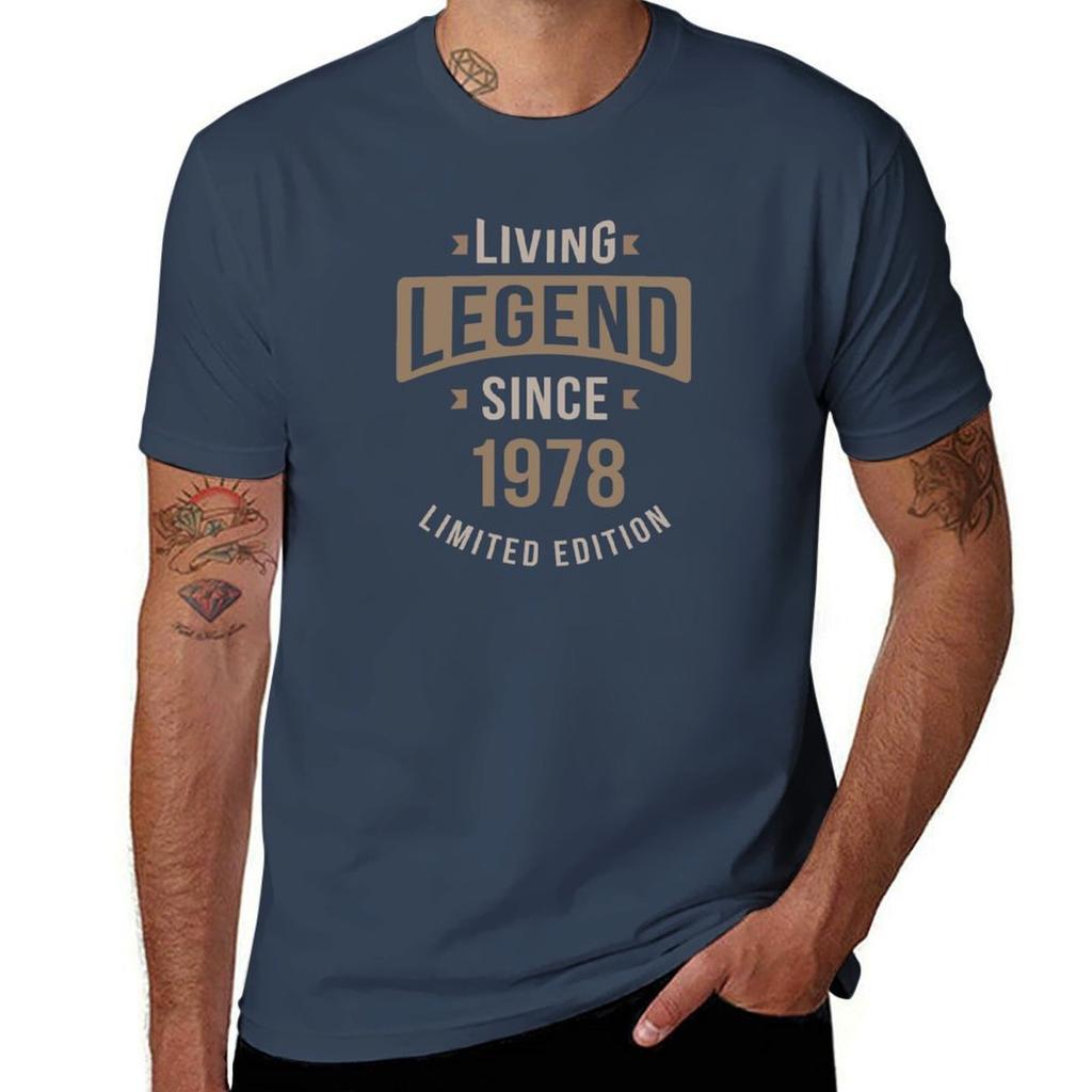 1978 Living Legend 45th Birthday Gifts For Unisex Tshirt Big And Tall Casual Tshirt