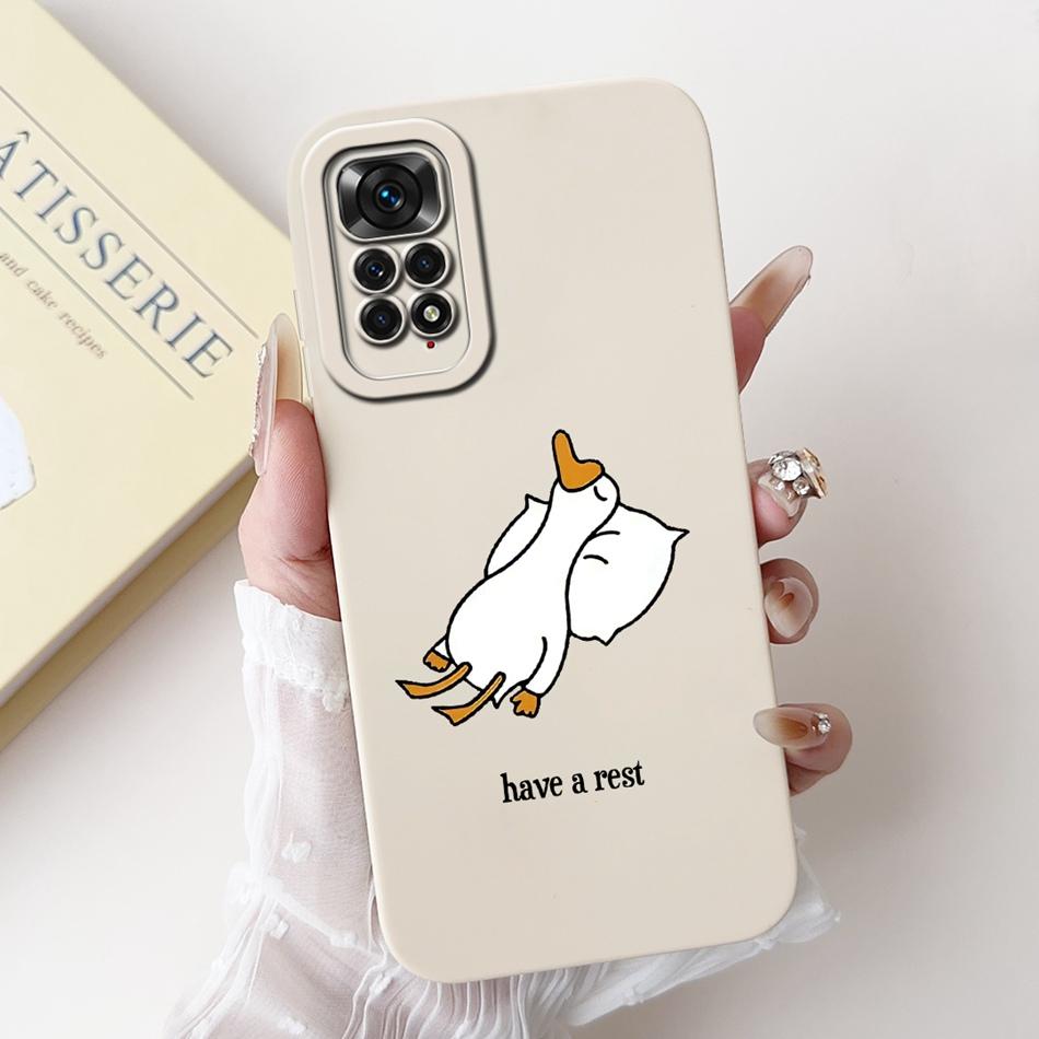For Xiaomi Redmi Note 11 11s 4G Case Redmi Note 11 Pro 4G Global Cute Panda Rabbit Cartoon Soft Silicone Lens Protective Bumper