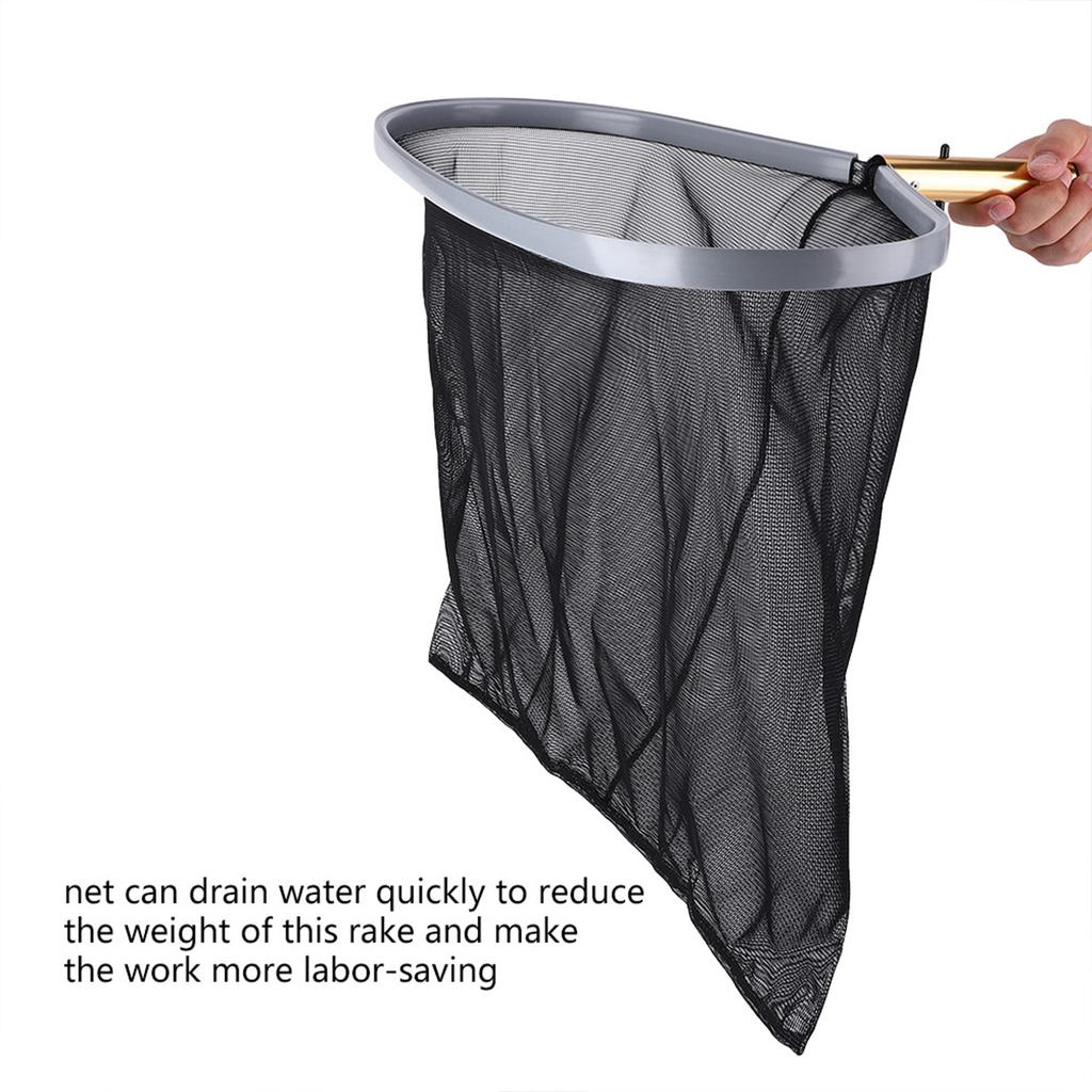Heavy Duty Swimming Pool Leaf Rake Fine Mesh Frame Net Fish Pond Skimmer Cleaner