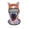 Dog/Cat Ear Printed Animal with Ears Hats Polyester Fiber Full Face Cover  Hiking