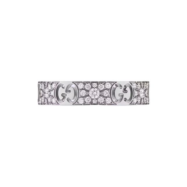 Gucci Icon Hollow Trendy Shiny Ring Women jewelry 729415-J8568-9066
