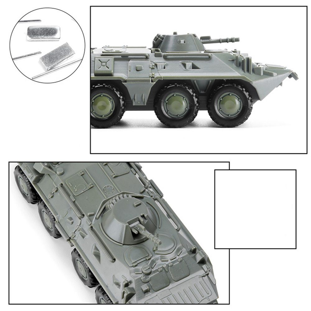 4D 1:72 DIY Model Building Kits Armoured Tank Plastic Toys Tank Truck