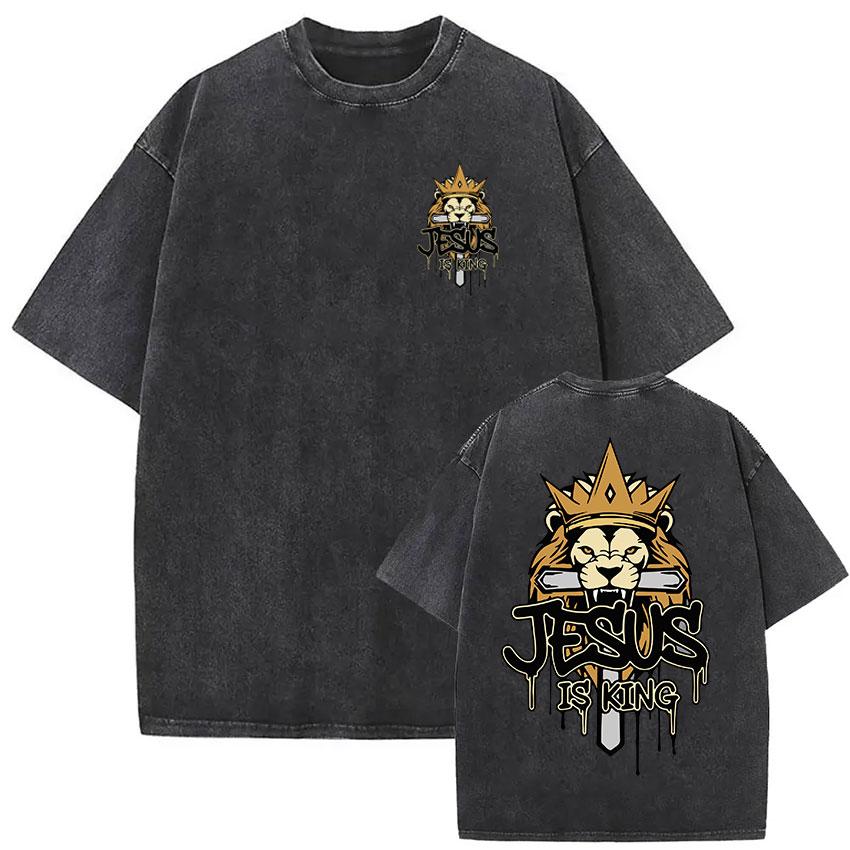 God Has A Plan Christian Bible Verse Vintage Washed T Shirts Mens Women Harajuku High Quality Oversized Tshirt Tops Fans Gift