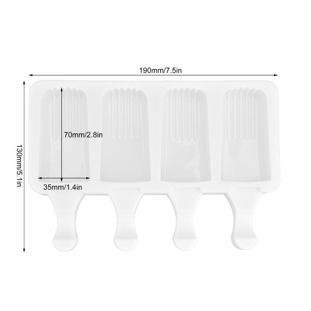 Multi Grid Silicone Ice Bar Mold Heat Resistant Popsicle Mold Kitchen DIY Tool