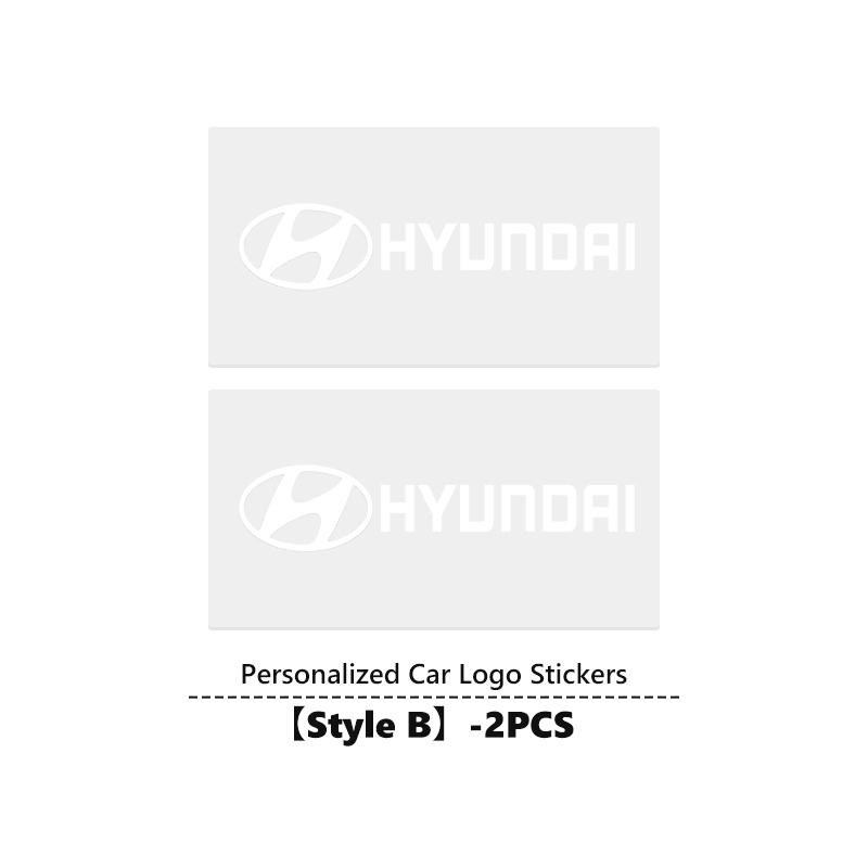 For Hyundai Car Logo Emblem Rear Trunk Stickers Badge Accessories NLINE I30 I20 Venue Tucson Kona IX35 I40 IX20 Tiburon XX1