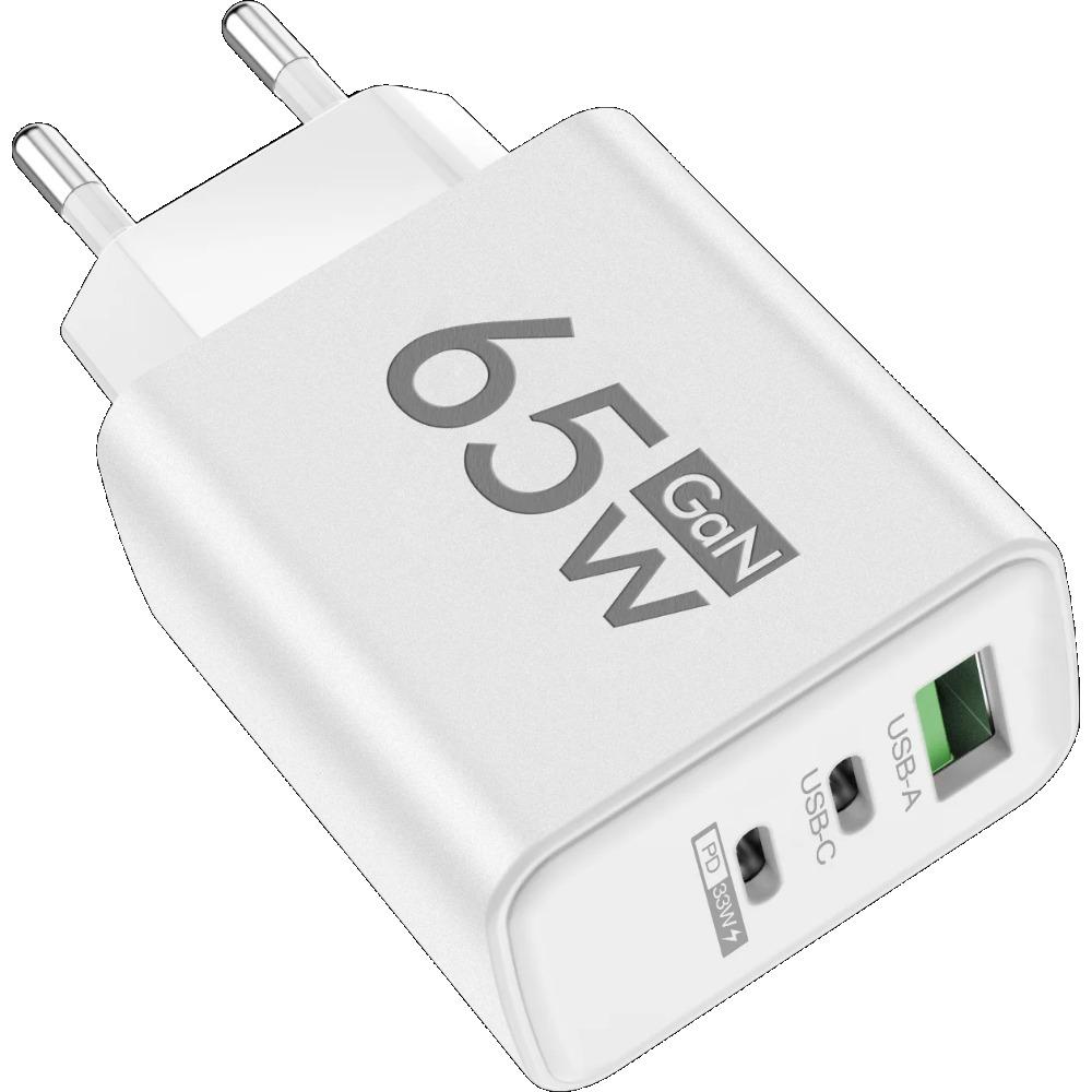 65 Вт USB-зарядное устройство Type C, адаптер для быстрой зарядки для Xiaomi iPhone 15 14 13, Samsung, зарядное устройство для мобильных телефонов QC 3.0