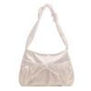 Korean Style Pleated Hand Bag Bow Fashion Underarm Bag Elegant INS Shoulder Bag  Women