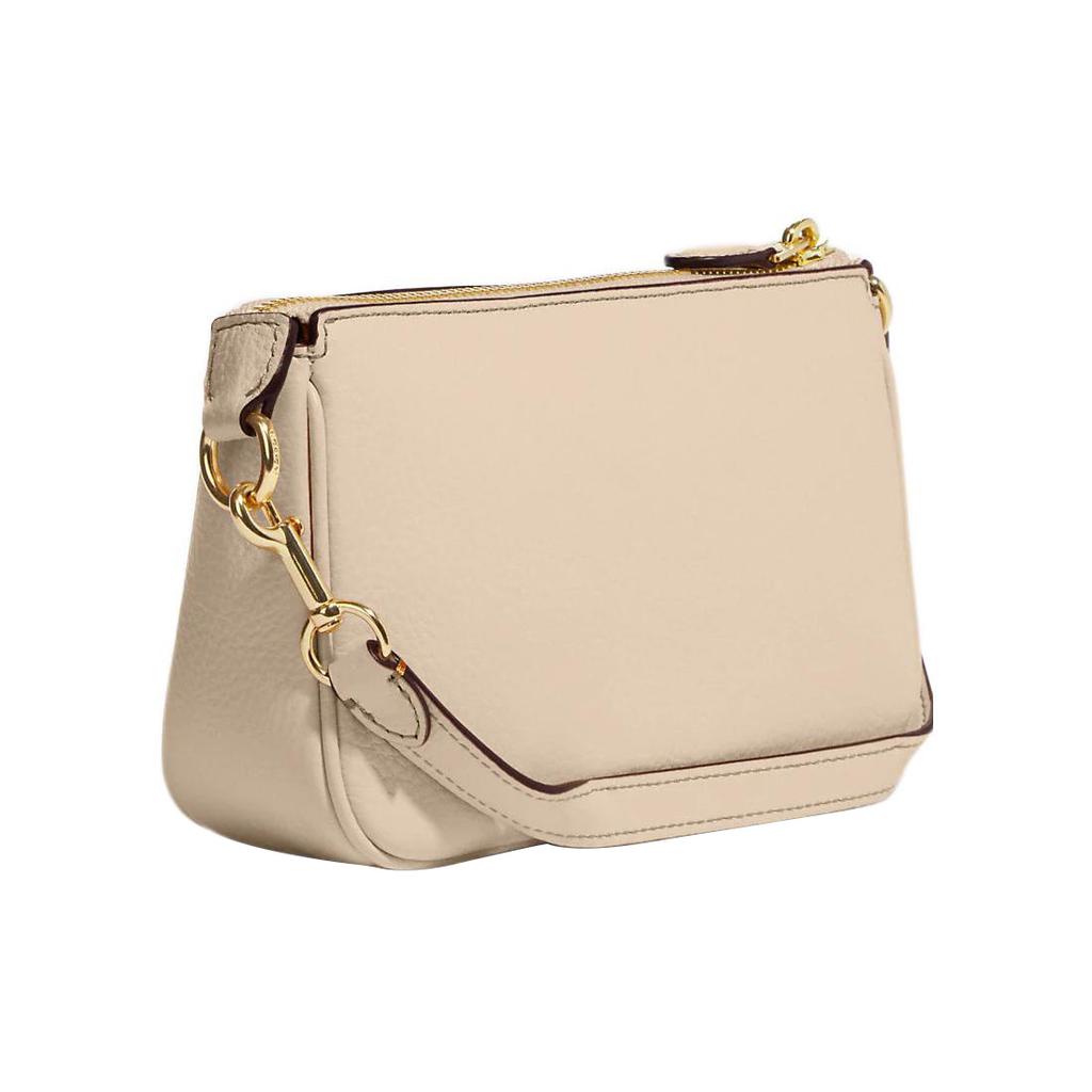 New COACH SNOOPY X Peanuts Collaboration Nolita Pebbled Leather Handbag Shoulder Bag Women's Nude CE858-IMOQY